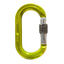 英國 ISC Aluminium Oval Karabiner_Screwgate 手動鎖鉤環O型 黃色